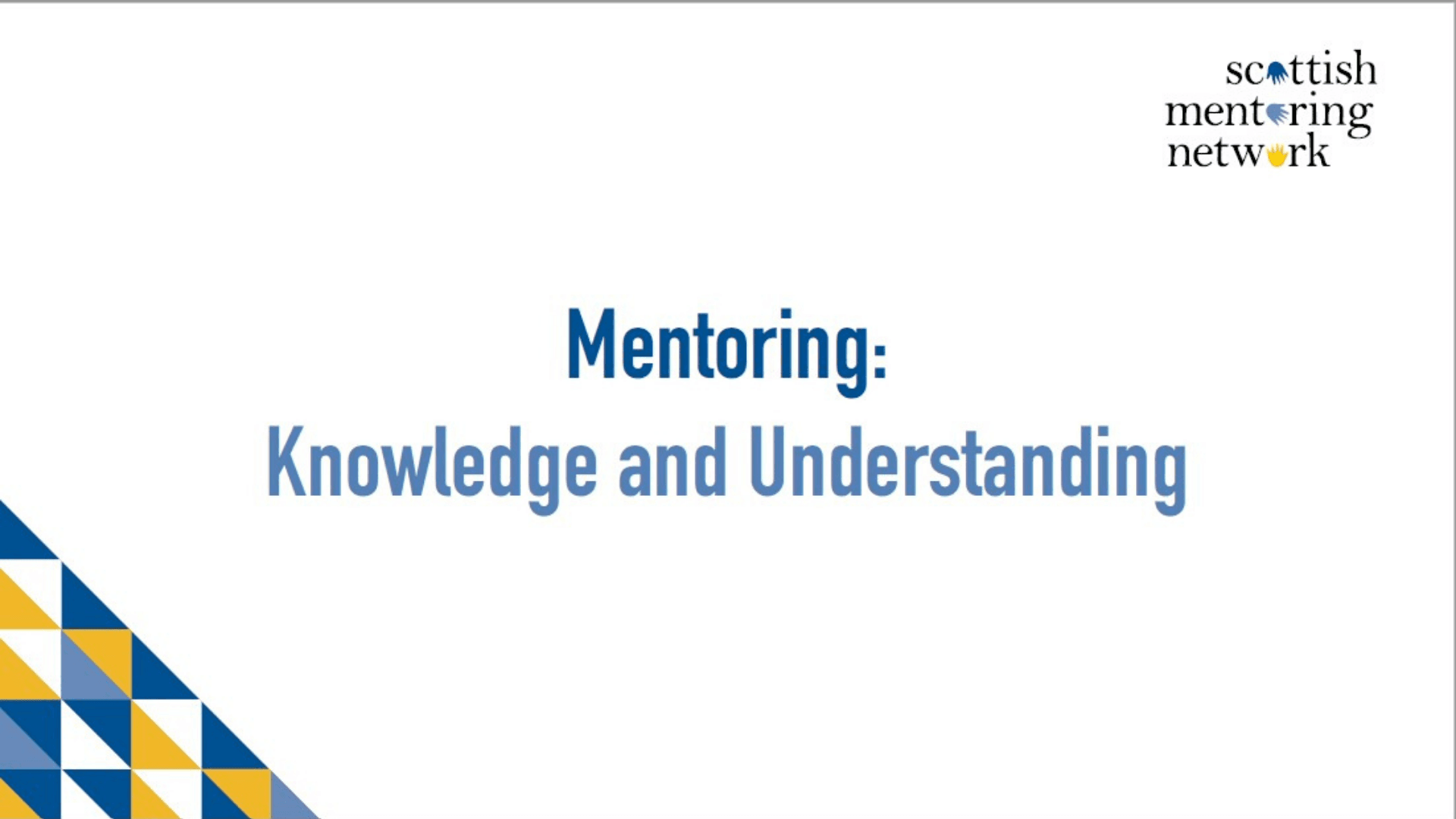 NEWS: Mentor Knowledge & Understanding Training Course now open for bookings!