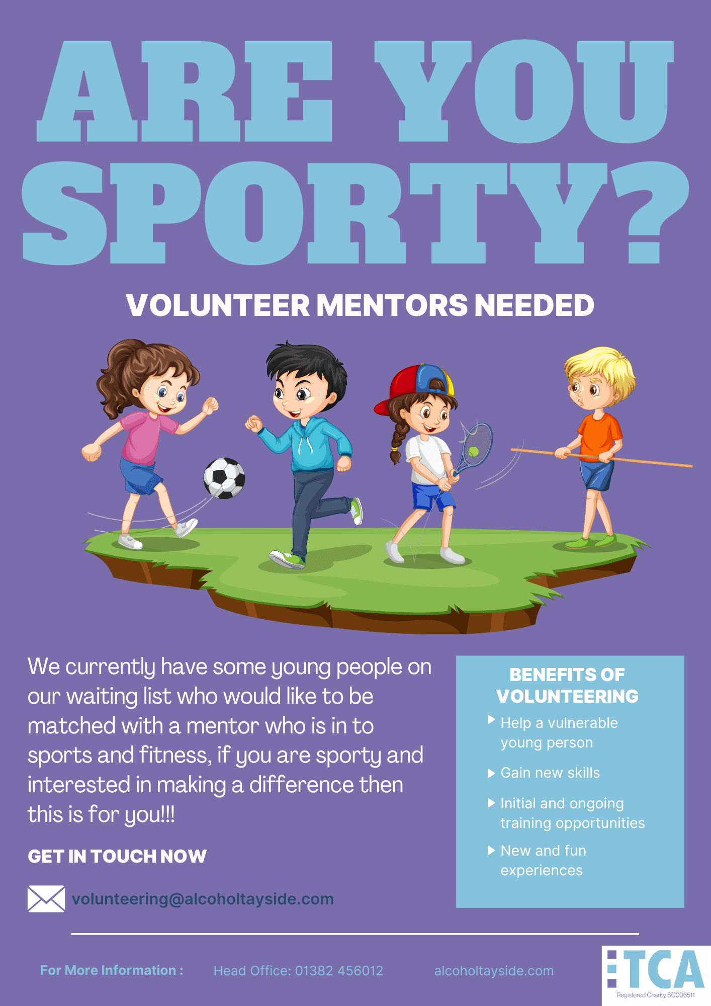 MEMBER NEWS: Tayside Council on Alcohol are looking for volunteers!